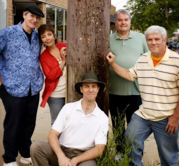 The FlipSide band press photo: (L-R) Gib, Flip, B, Mark, & Jack